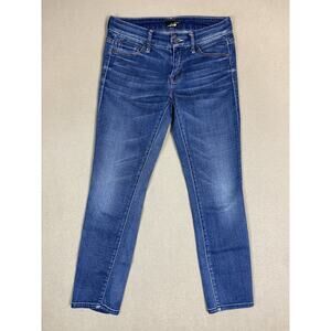 Mother Jeans Womens 25 Blue The‎ Looker Crop Low Rise Stretch Regular Fit Denim